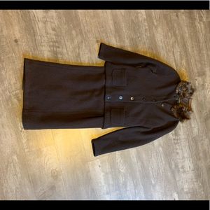 Ralph Lauren skirt/jacket w/faux fur collar